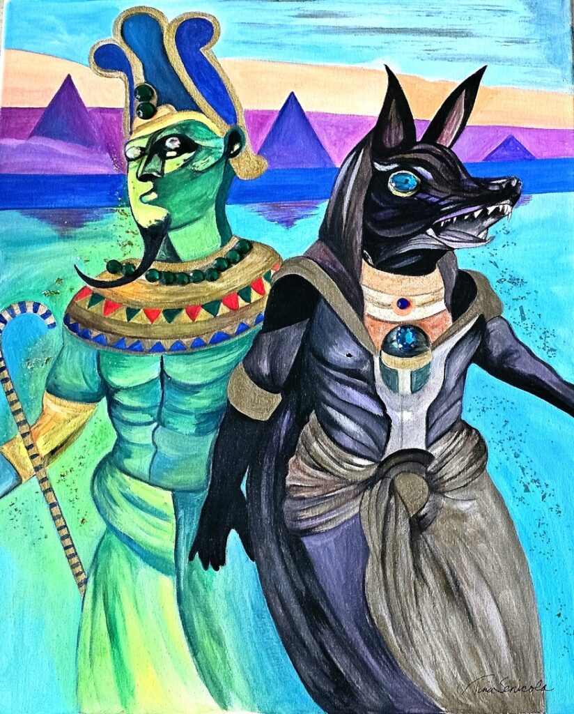Egyptian Underworld lords ( Osiris & Anubis)